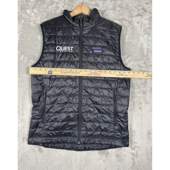 NWT Patagonia Men’s Nano Puff Vest Black Embroidered Quest Nutrition Logo Size M - Picture 13 of 16